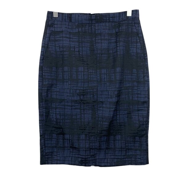 navy and black patterned pencil skirt by Inwear size 34 Eu - Picture 1 of 13